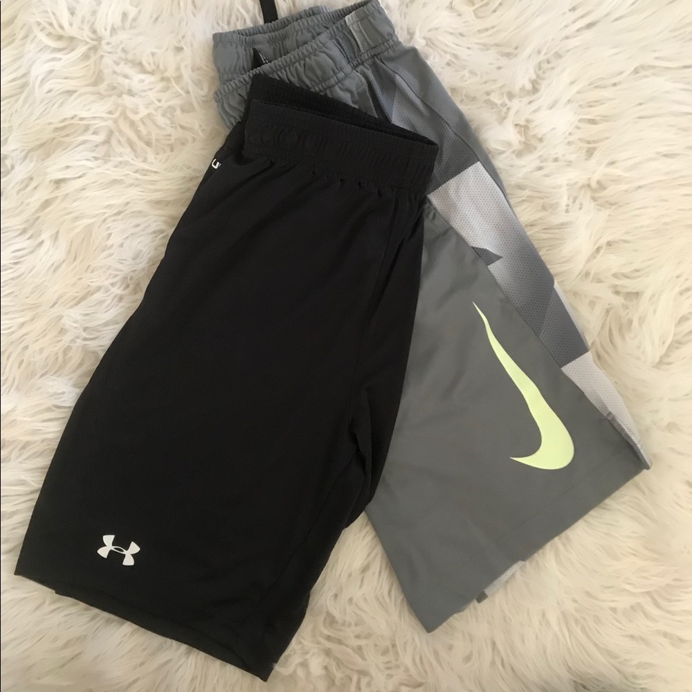 Under Armor and Nike Boys Shorts